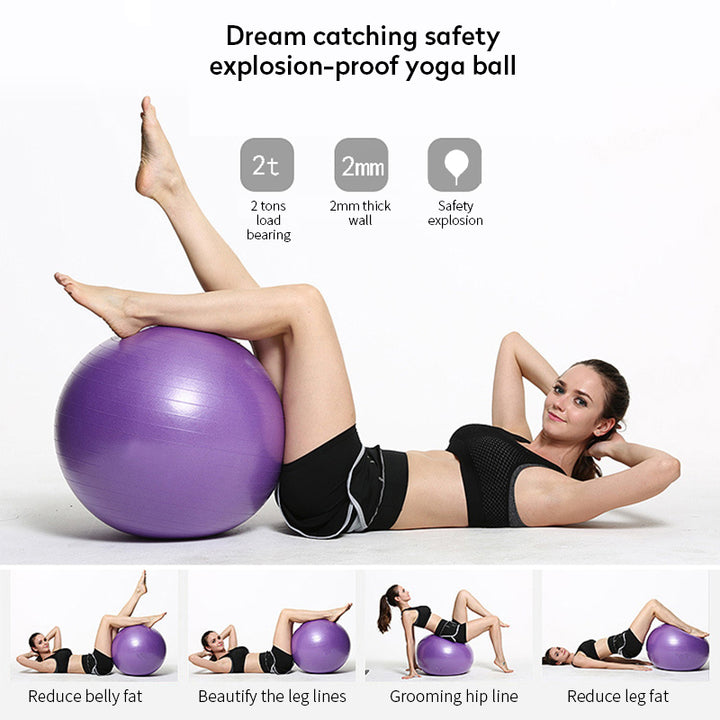 High-Quality Yoga Ball for Fitness, Pilates, and Balance – Durable Gym Exercise Ball, Perfect for Core Strength, Stability Workouts, and Flexibility Training, Available in 65cm, 75cm, and 85cm