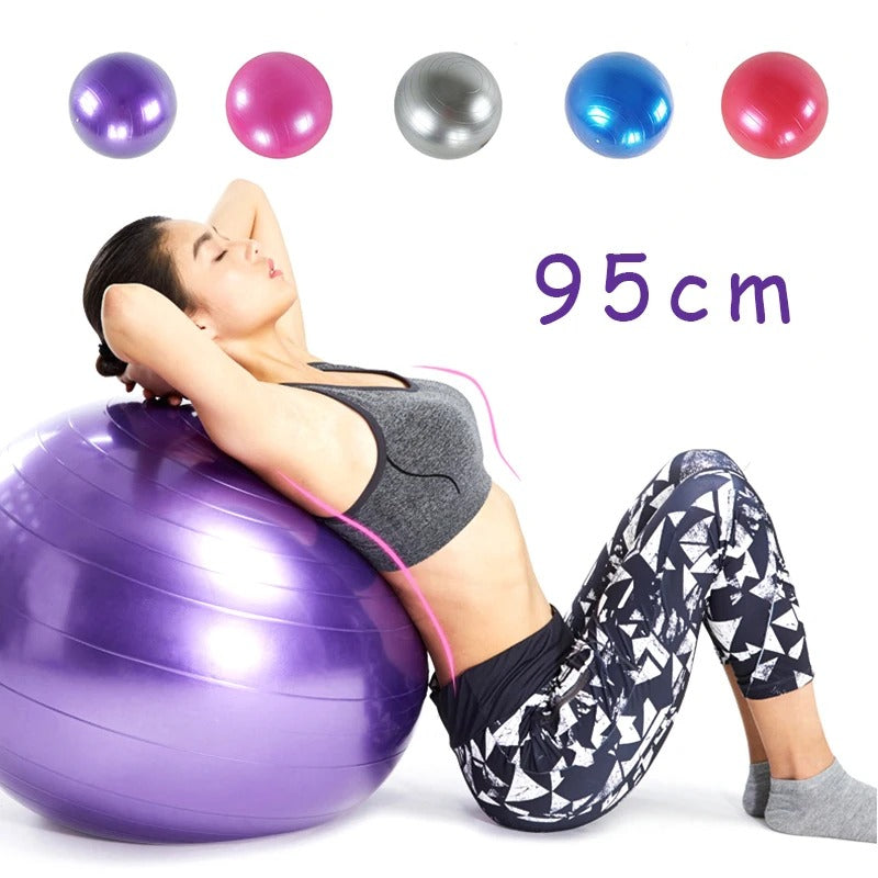 High-Quality Yoga Ball for Fitness, Pilates, and Balance – Durable Gym Exercise Ball, Perfect for Core Strength, Stability Workouts, and Flexibility Training, Available in 65cm, 75cm, and 85cm
