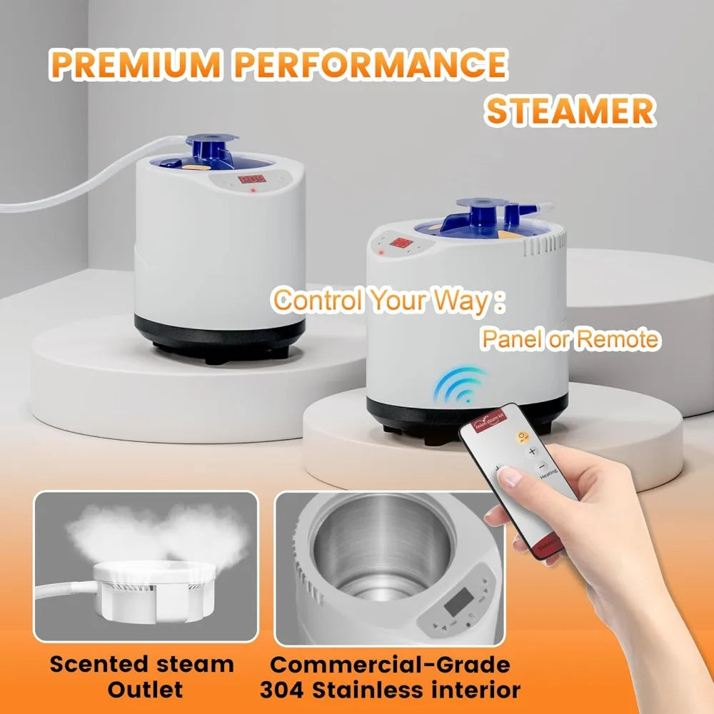 Luxury 2 Person Portable Steam Sauna – Full Body Home Spa Tent with Dual Steam Generators and 9 Level Control