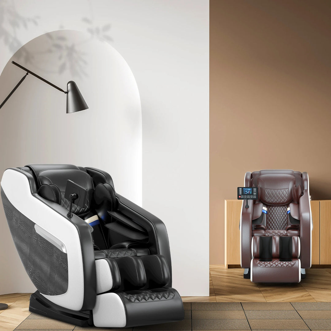 Luxury 4D Zero Gravity Massage Chair – Full Body Shiatsu Recliner with Heating, Airbag Compression and Bluetooth Music