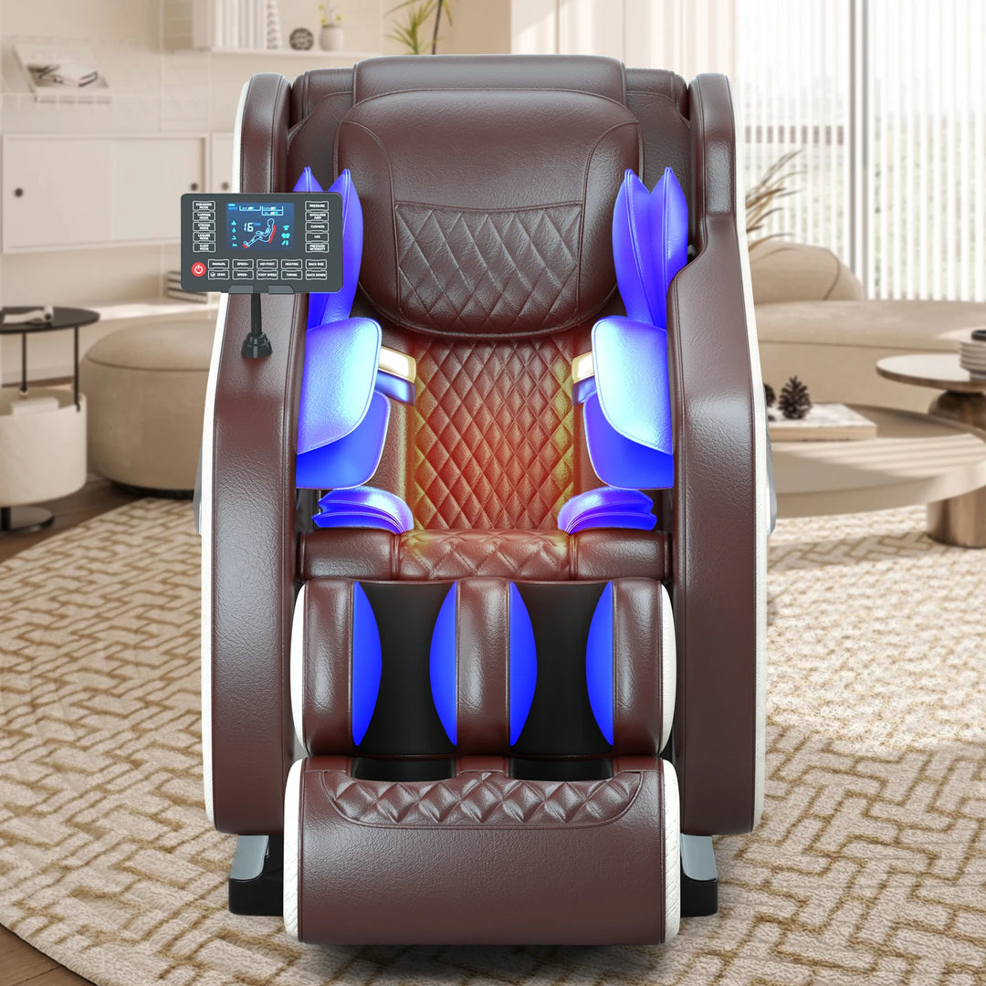 Luxury 4D Zero Gravity Massage Chair – Full Body Shiatsu Recliner with Heating, Airbag Compression and Bluetooth Music