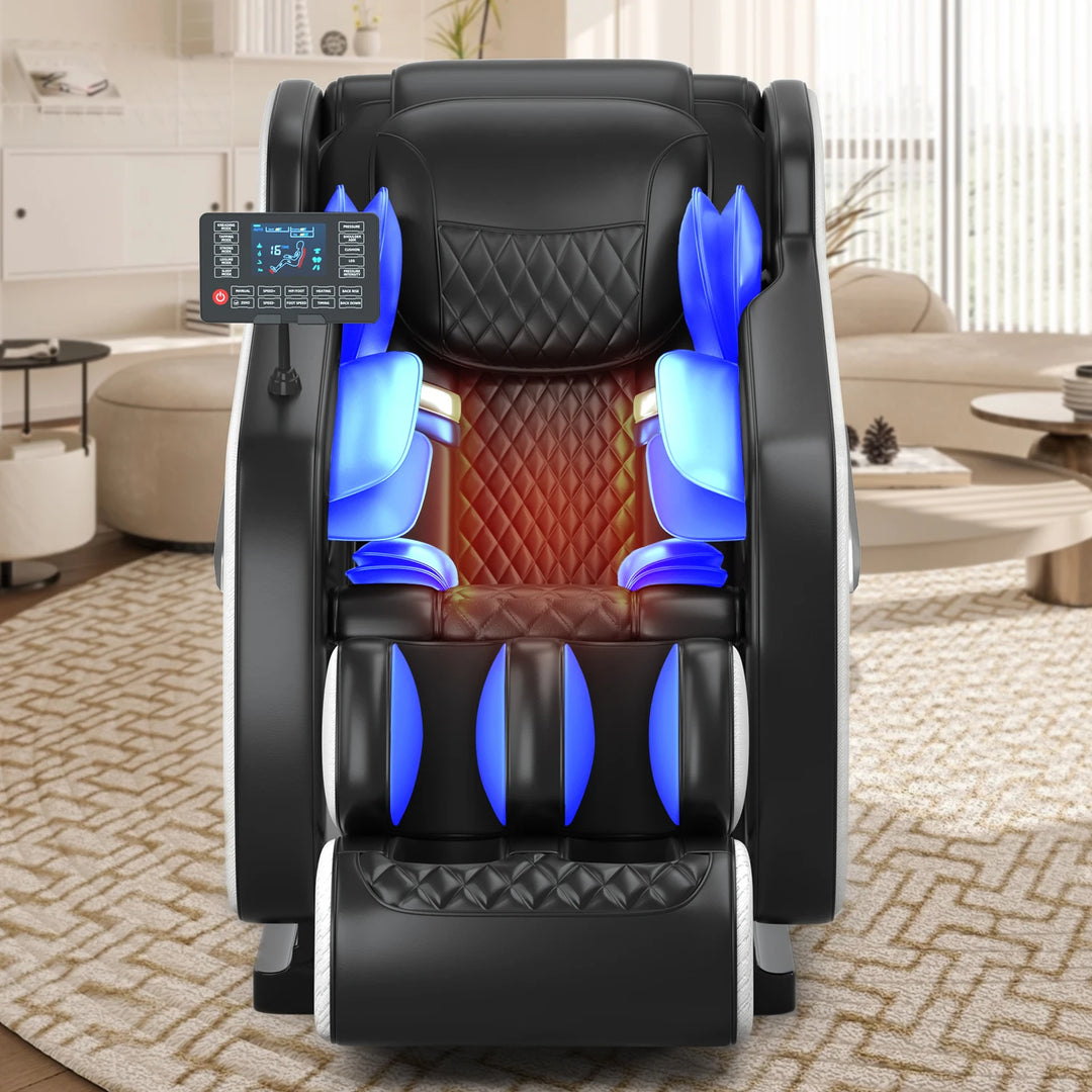 Luxury 4D Zero Gravity Massage Chair – Full Body Shiatsu Recliner with Heating, Airbag Compression and Bluetooth Music