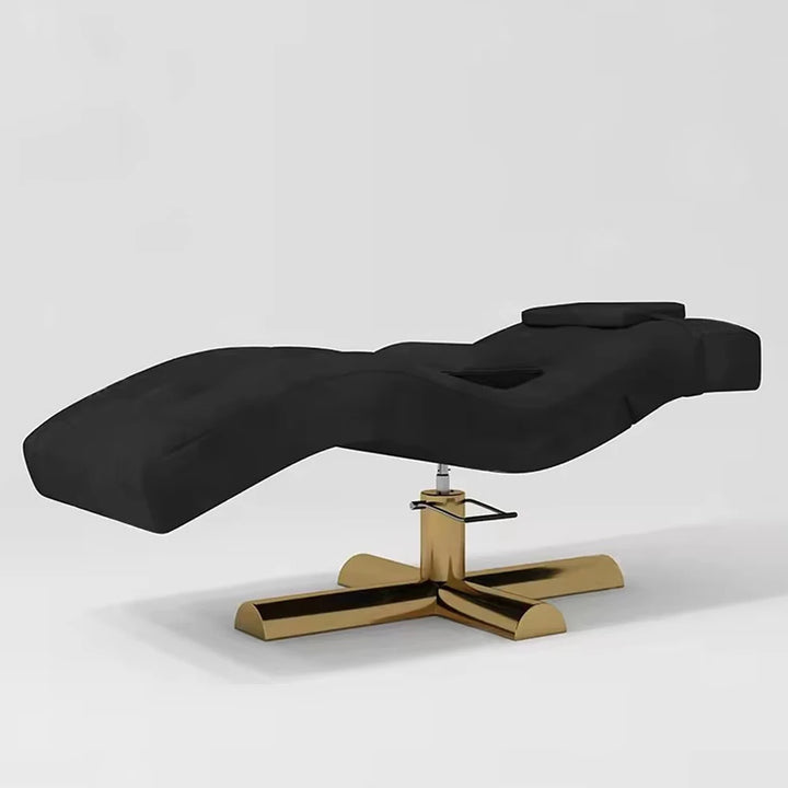 Luxury Beauty Care Bed Facial Hydrotherapy Head Massage Table – Foldable Salon SPA Treatment Chair with Genuine Leather