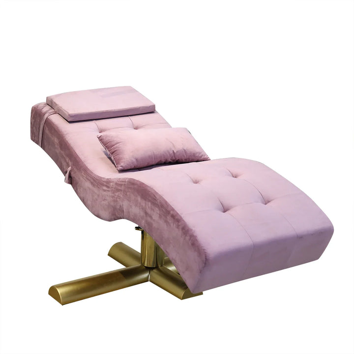 Luxury Beauty Care Bed Facial Hydrotherapy Head Massage Table – Foldable Salon SPA Treatment Chair with Genuine Leather