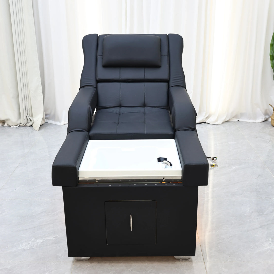 Luxury Electric Adjustable Shampoo Bed – All in One Salon SPA Massage Table with Hair Washing Basin and Foot Bath