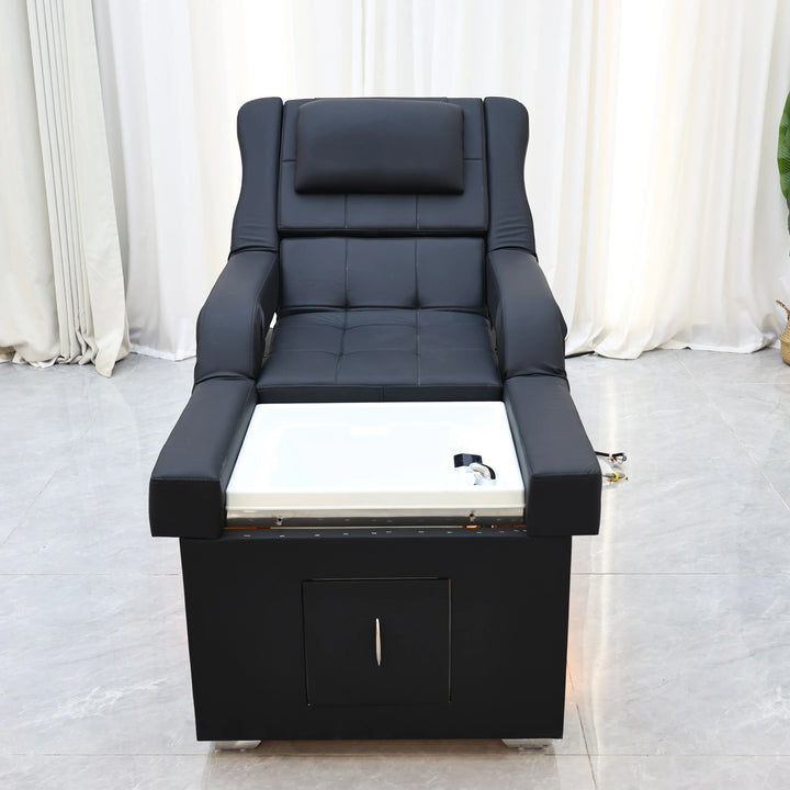 Luxury Electric Adjustable Shampoo Bed – All in One Salon SPA Massage Table with Hair Washing Basin and Foot Bath
