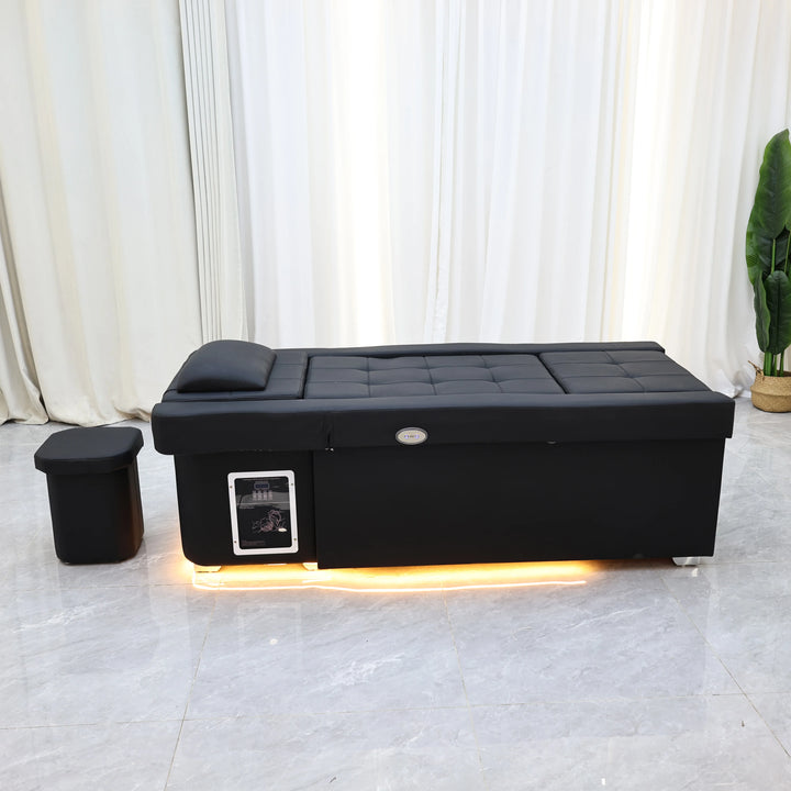 Luxury Electric Adjustable Shampoo Bed – All in One Salon SPA Massage Table with Hair Washing Basin and Foot Bath