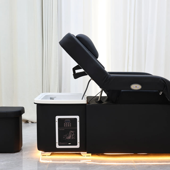 Luxury Electric Adjustable Shampoo Bed – All in One Salon SPA Massage Table with Hair Washing Basin and Foot Bath
