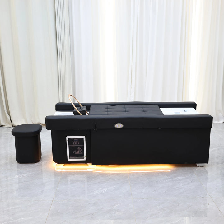 Luxury Electric Adjustable Shampoo Bed – All in One Salon SPA Massage Table with Hair Washing Basin and Foot Bath