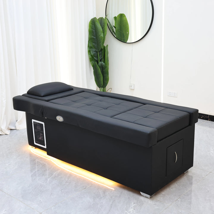 Luxury Electric Adjustable Shampoo Bed – All in One Salon SPA Massage Table with Hair Washing Basin and Foot Bath
