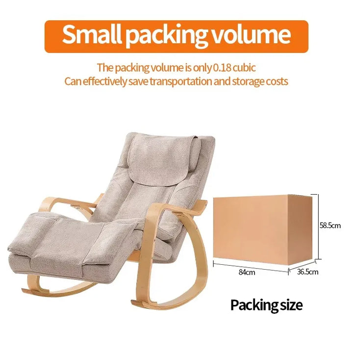 Luxury Massage Rocker Recliner Chair – Ergonomic Overstuffed Lounge Chair with Heat & Vibration Neck and Back Massage