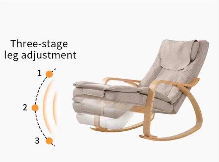 Luxury Massage Rocker Recliner Chair – Ergonomic Overstuffed Lounge Chair with Heat & Vibration Neck and Back Massage