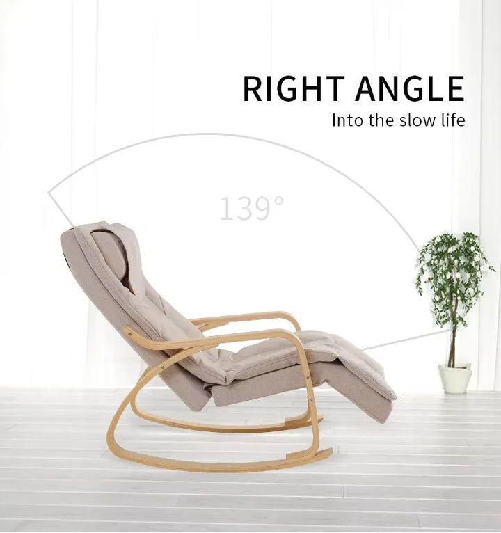 Luxury Massage Rocker Recliner Chair – Ergonomic Overstuffed Lounge Chair with Heat & Vibration Neck and Back Massage