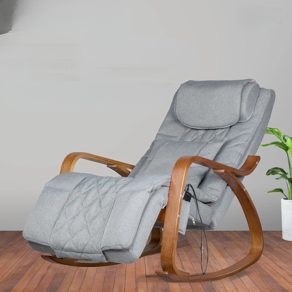 Luxury Massage Rocker Recliner Chair – Ergonomic Overstuffed Lounge Chair with Heat & Vibration Neck and Back Massage