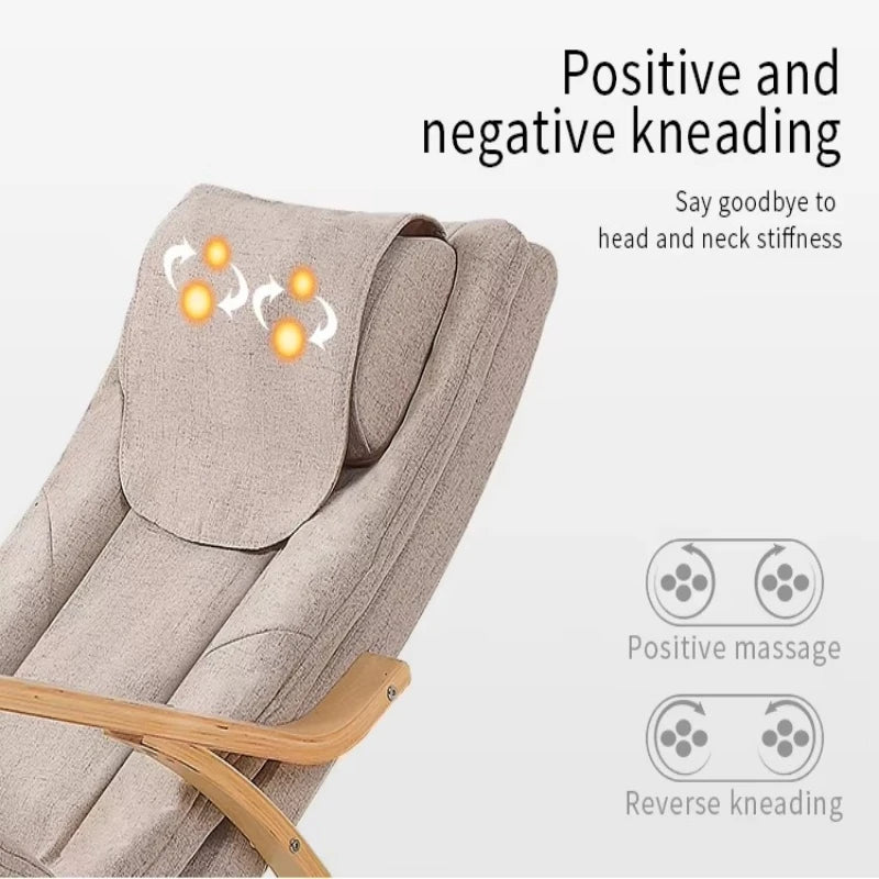 Luxury Massage Rocker Recliner Chair – Ergonomic Overstuffed Lounge Chair with Heat & Vibration Neck and Back Massage