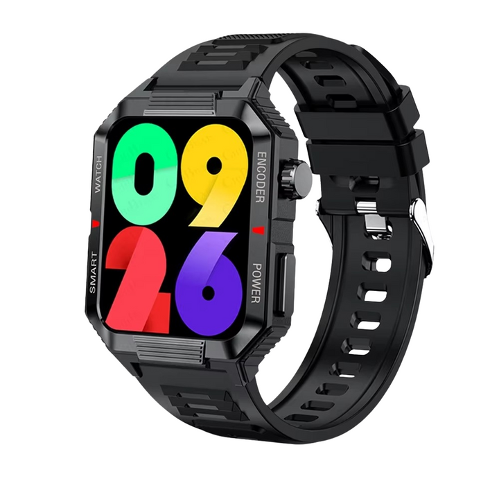 Luxury NFC GPS Smartwatch – 1.99" AMOLED Screen with Bluetooth Calling, 120+ Sports Modes, Weather Data, and Waterproof Design for Outdoor Fitness and Daily Life