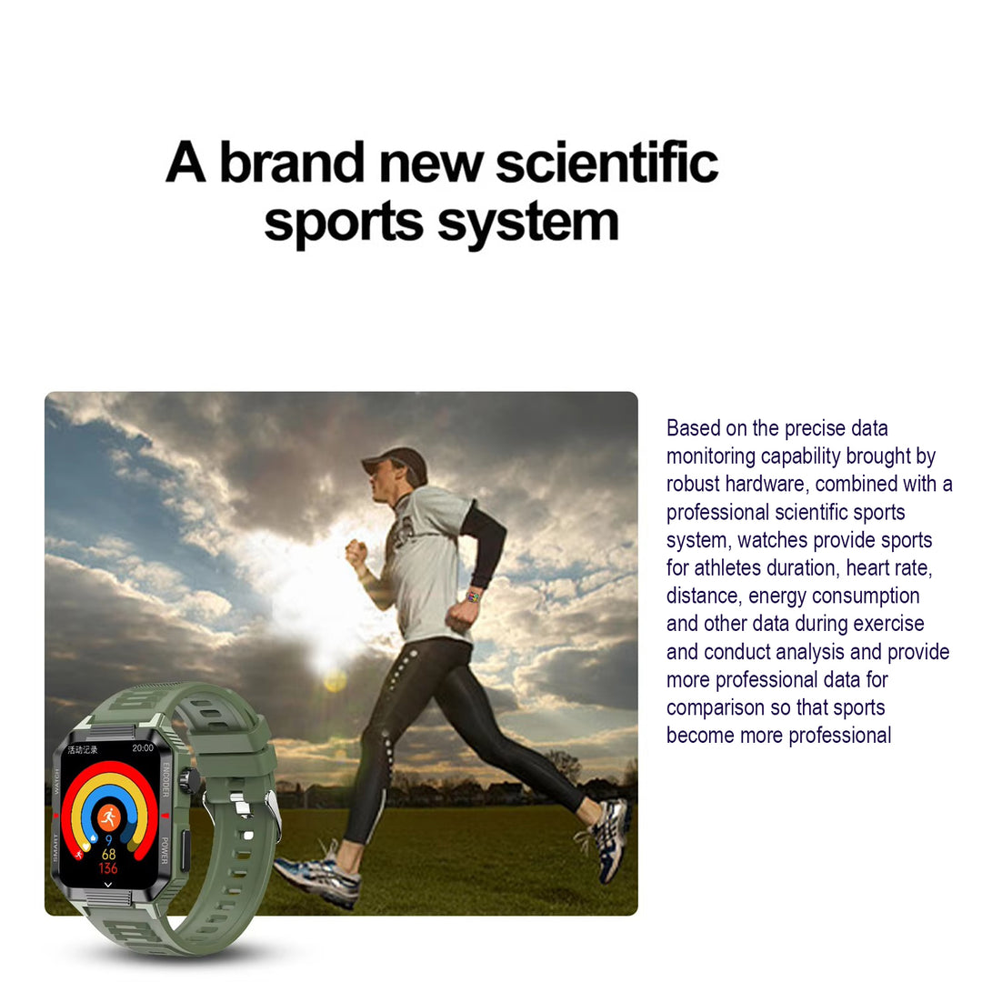 Luxury NFC GPS Smartwatch – 1.99" AMOLED Screen with Bluetooth Calling, 120+ Sports Modes, Weather Data, and Waterproof Design for Outdoor Fitness and Daily Life
