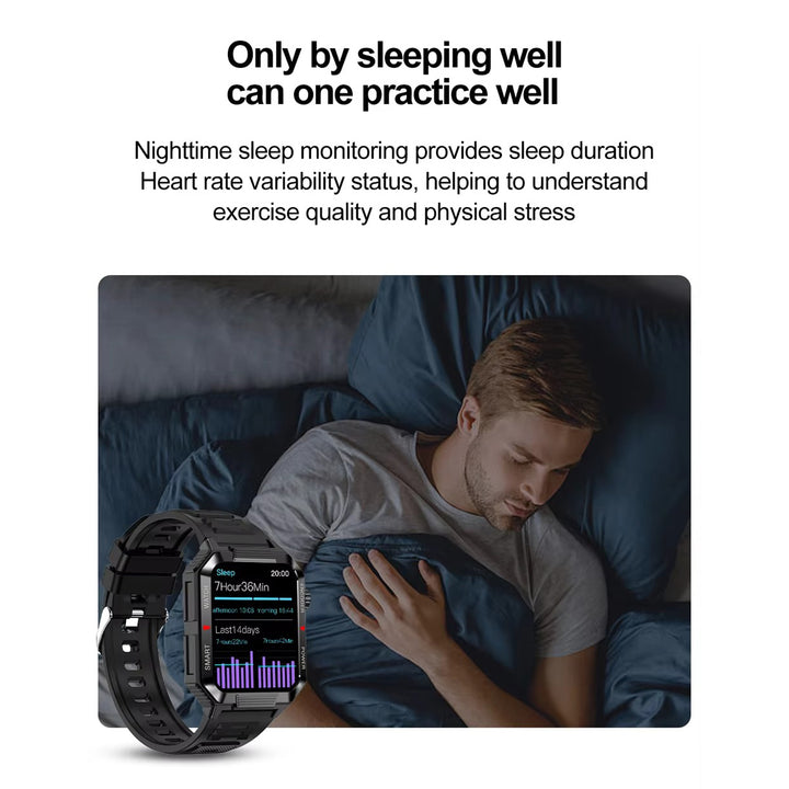 Luxury NFC GPS Smartwatch – 1.99" AMOLED Screen with Bluetooth Calling, 120+ Sports Modes, Weather Data, and Waterproof Design for Outdoor Fitness and Daily Life