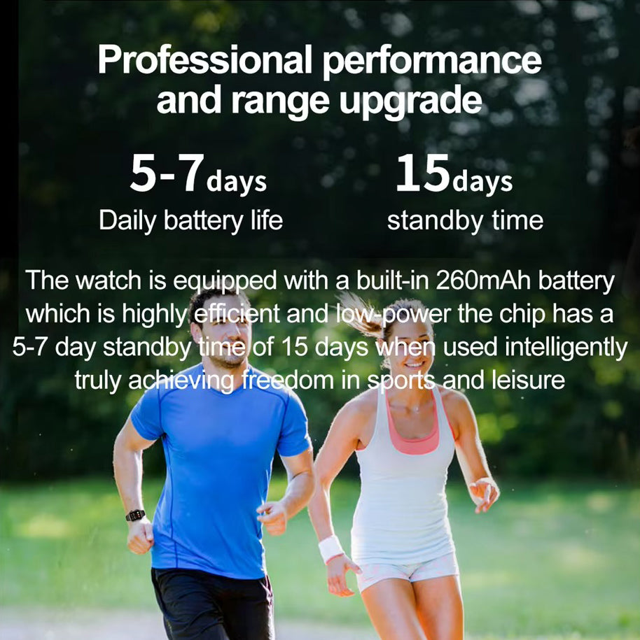 Luxury NFC GPS Smartwatch – 1.99" AMOLED Screen with Bluetooth Calling, 120+ Sports Modes, Weather Data, and Waterproof Design for Outdoor Fitness and Daily Life