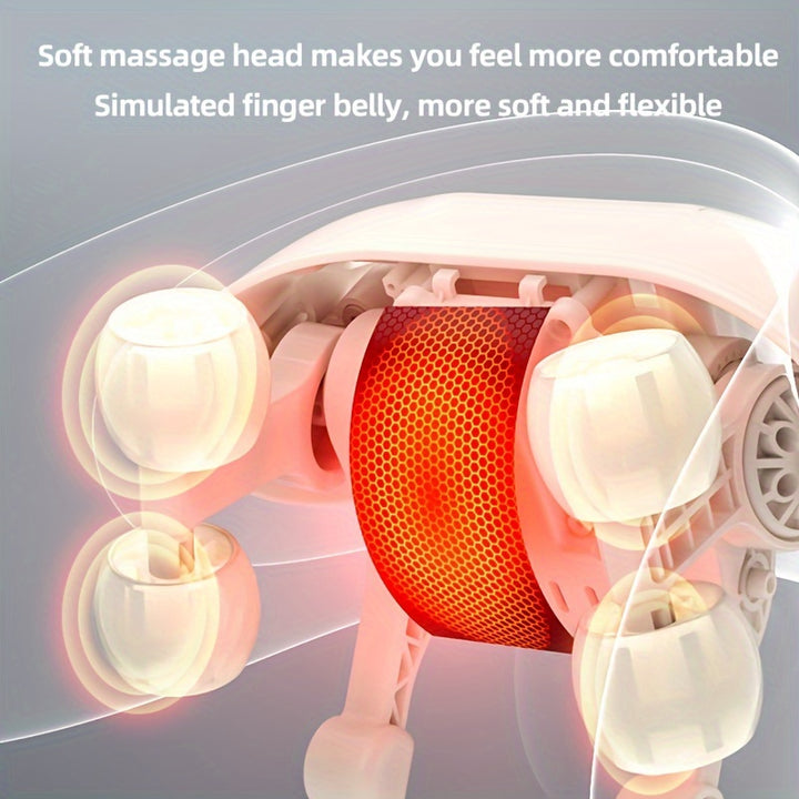 Luxury Neck and Shoulder Massager with Heat, Deep Tissue Shiatsu Kneading for Pain Relief, Electric Rechargeable Massage Shawl for Back & Muscles