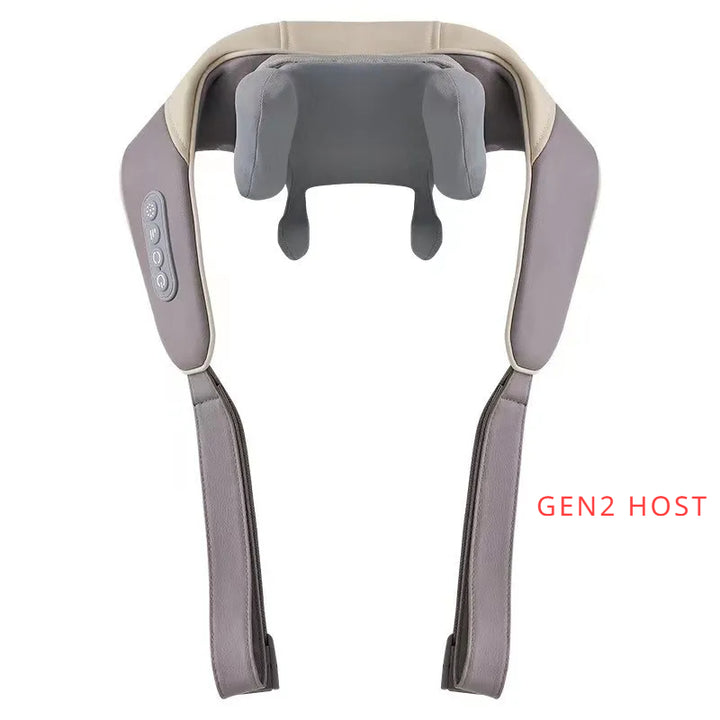 Luxury Neck and Shoulder Massager with Heat, Deep Tissue Shiatsu Kneading for Pain Relief, Electric Rechargeable Massage Shawl for Back & Muscles