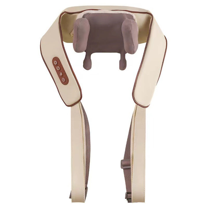 Luxury Neck and Shoulder Massager with Heat, Deep Tissue Shiatsu Kneading for Pain Relief, Electric Rechargeable Massage Shawl for Back & Muscles