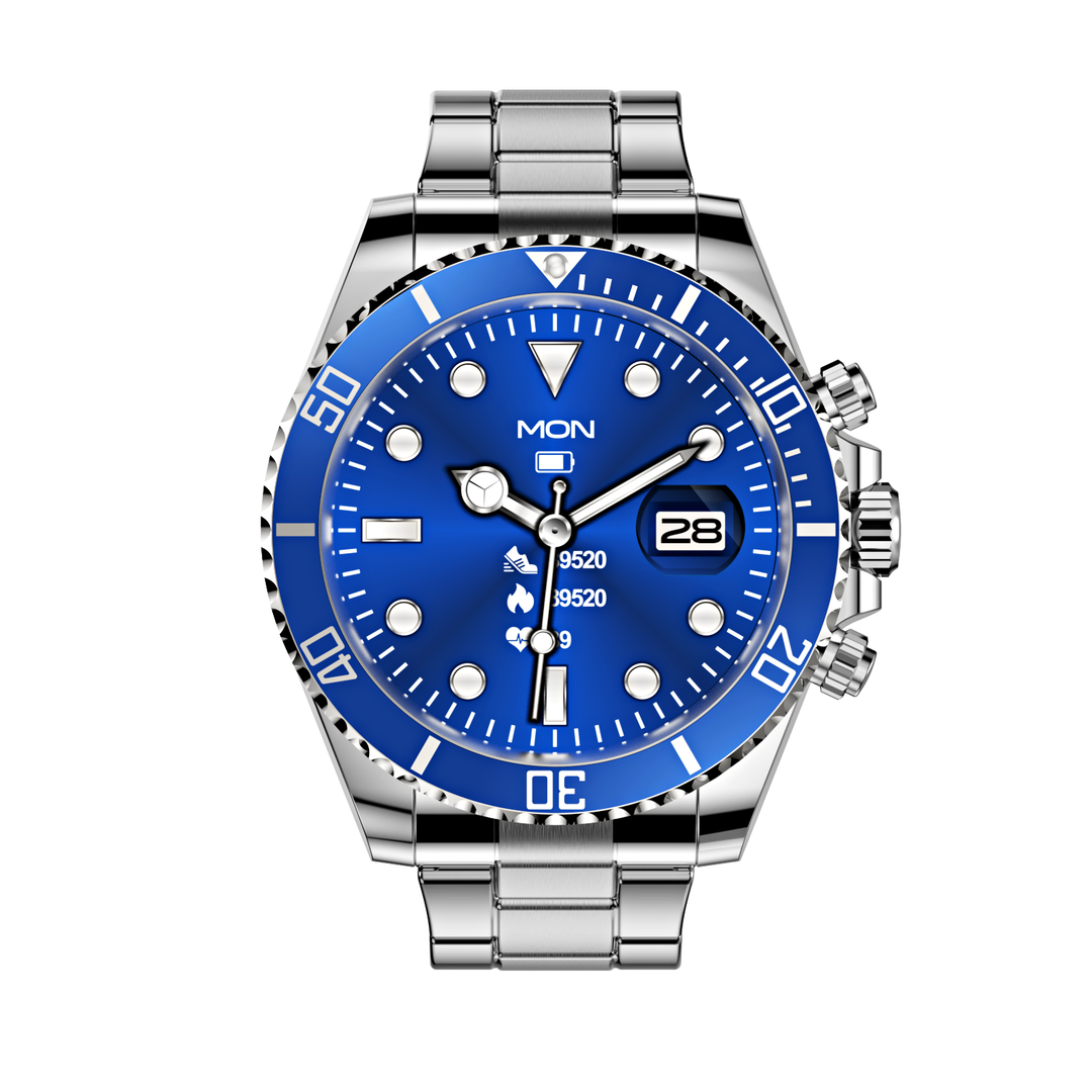 Luxury Smartwatch for Men, Bluetooth Calling, Sports Fitness Tracker, 2024 High-End Design, Android & iOS Compatible, Waterproof, Health Monitoring