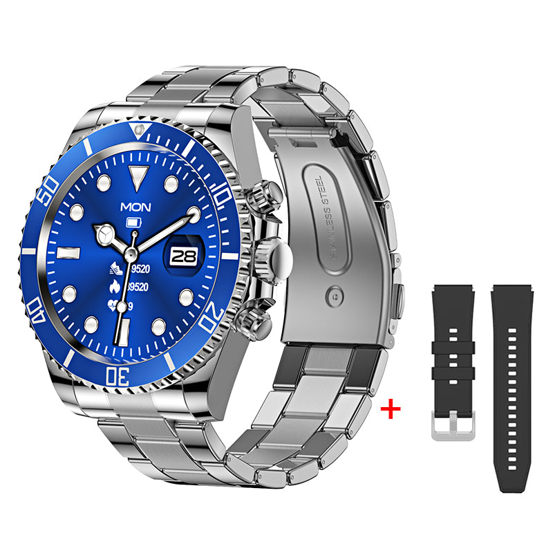 Luxury Smartwatch for Men, Bluetooth Calling, Sports Fitness Tracker, 2024 High-End Design, Android & iOS Compatible, Waterproof, Health Monitoring