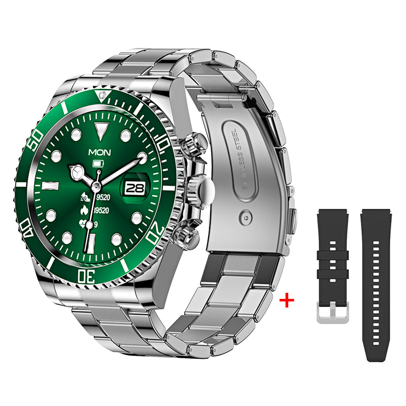 Luxury Smartwatch for Men, Bluetooth Calling, Sports Fitness Tracker, 2024 High-End Design, Android & iOS Compatible, Waterproof, Health Monitoring