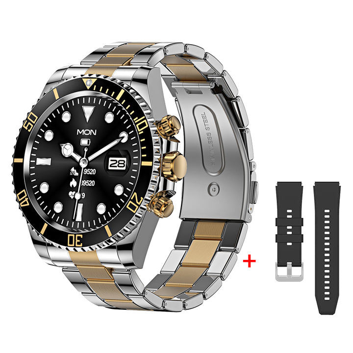 Luxury Smartwatch for Men, Bluetooth Calling, Sports Fitness Tracker, 2024 High-End Design, Android & iOS Compatible, Waterproof, Health Monitoring