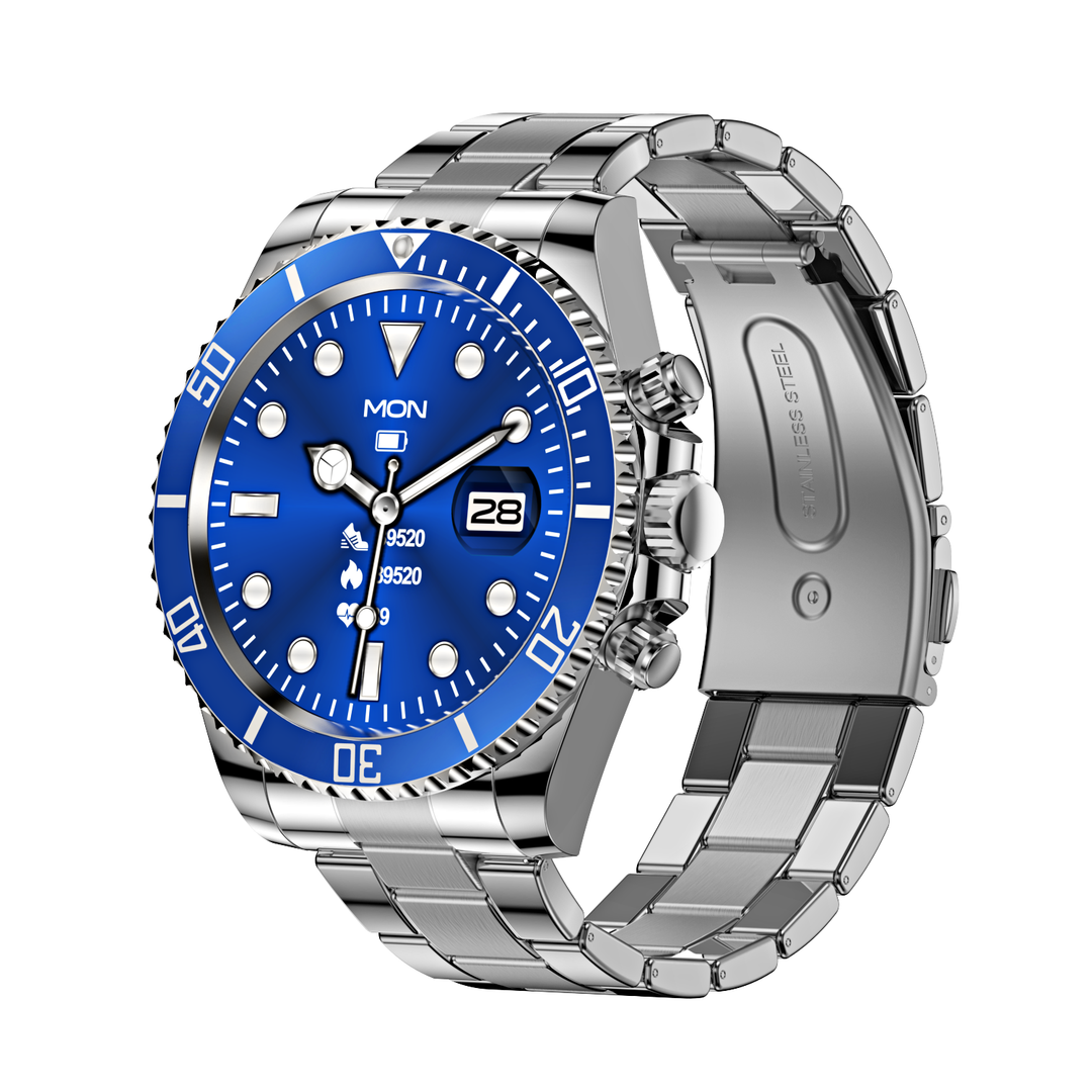 Luxury Smartwatch for Men, Bluetooth Calling, Sports Fitness Tracker, 2024 High-End Design, Android & iOS Compatible, Waterproof, Health Monitoring
