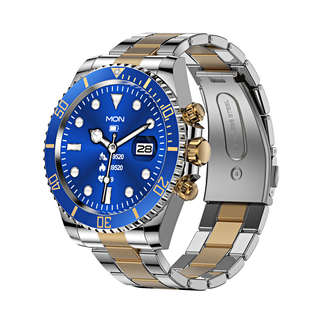 Luxury Smartwatch for Men, Bluetooth Calling, Sports Fitness Tracker, 2024 High-End Design, Android & iOS Compatible, Waterproof, Health Monitoring