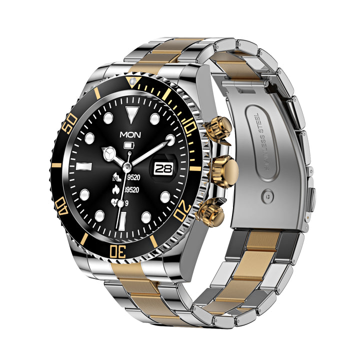 Luxury Smartwatch for Men, Bluetooth Calling, Sports Fitness Tracker, 2024 High-End Design, Android & iOS Compatible, Waterproof, Health Monitoring