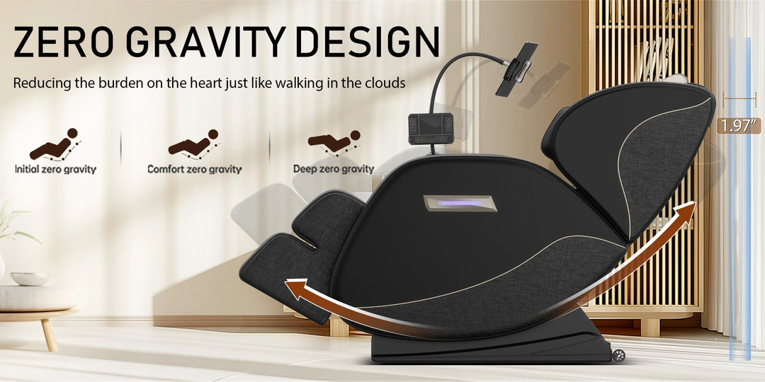 Luxury Zero Gravity Full Body Massage Chair – Heating Recliner with Airbags, Foot Rollers and Touch Screen Control
