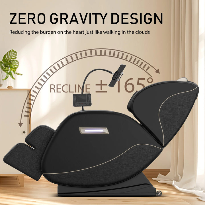 Luxury Zero Gravity Full Body Massage Chair – Heating Recliner with Airbags, Foot Rollers and Touch Screen Control