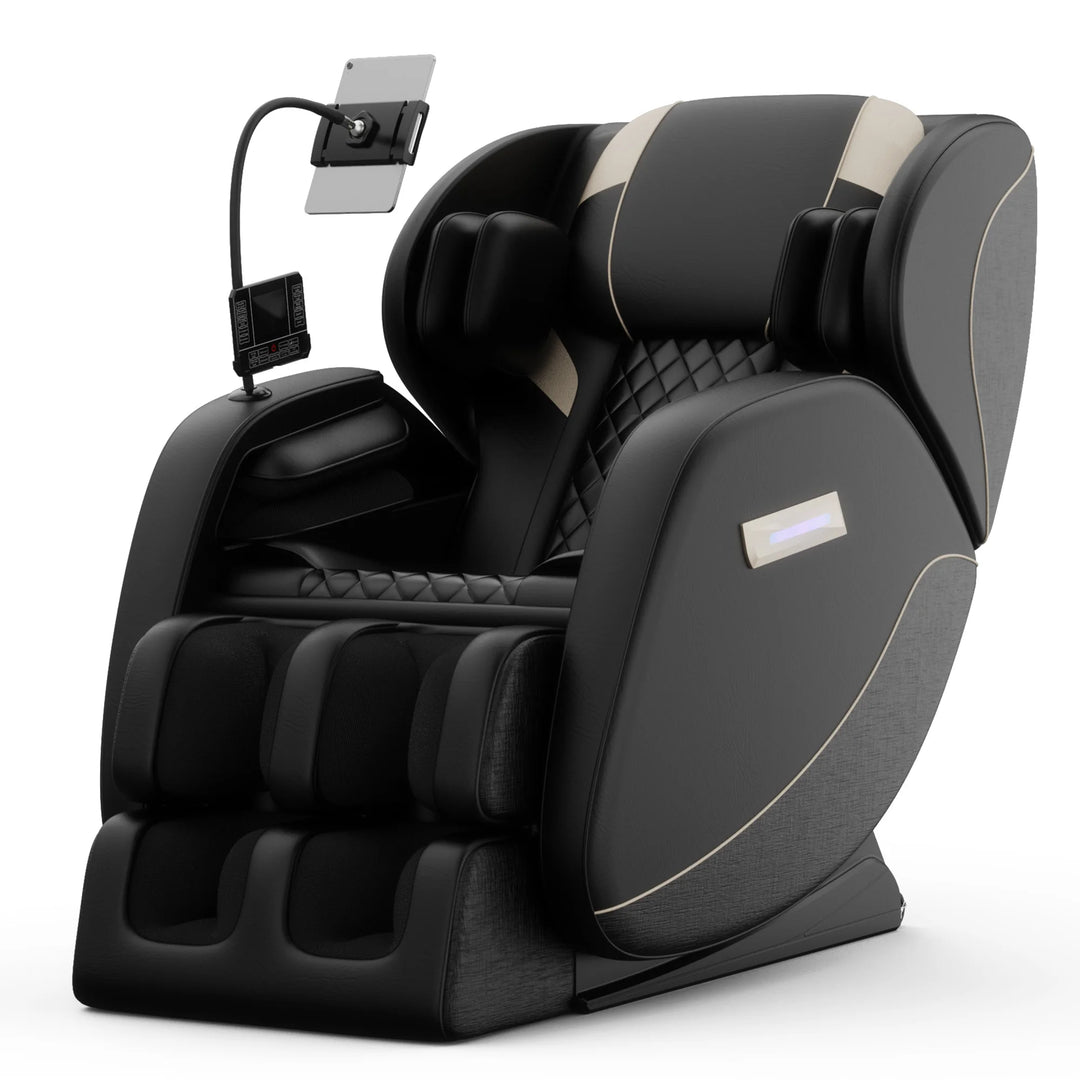 Luxury Zero Gravity Full Body Massage Chair – Heating Recliner with Airbags, Foot Rollers and Touch Screen Control
