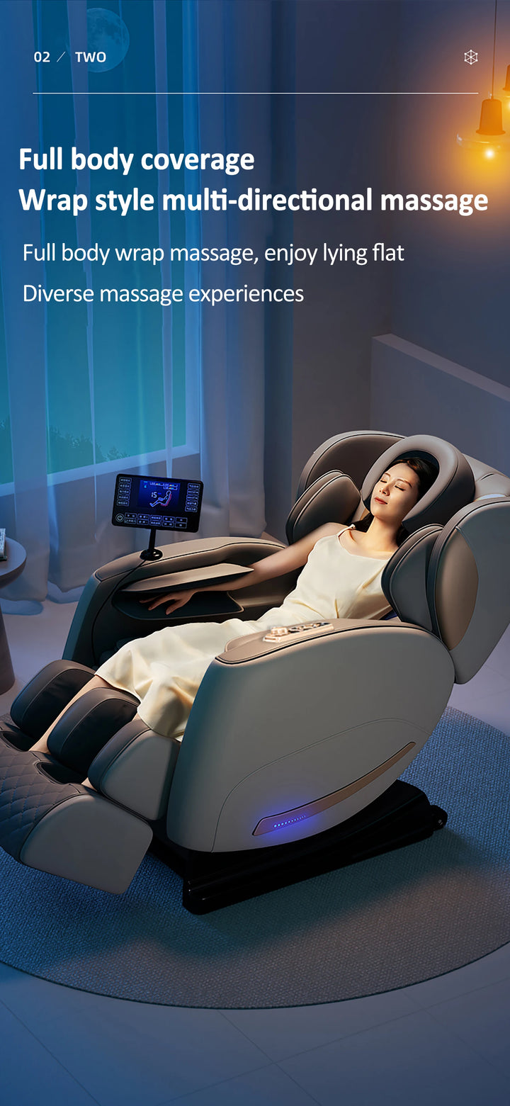 Luxury Zero Gravity Massage Chair – Full Body Electric Recliner with Shiatsu Massage, Air Compression, Heat & Bluetooth Audio