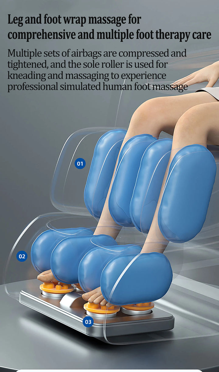 Luxury Zero Gravity Massage Chair – Full Body Electric Recliner with Shiatsu Massage, Air Compression, Heat & Bluetooth Audio