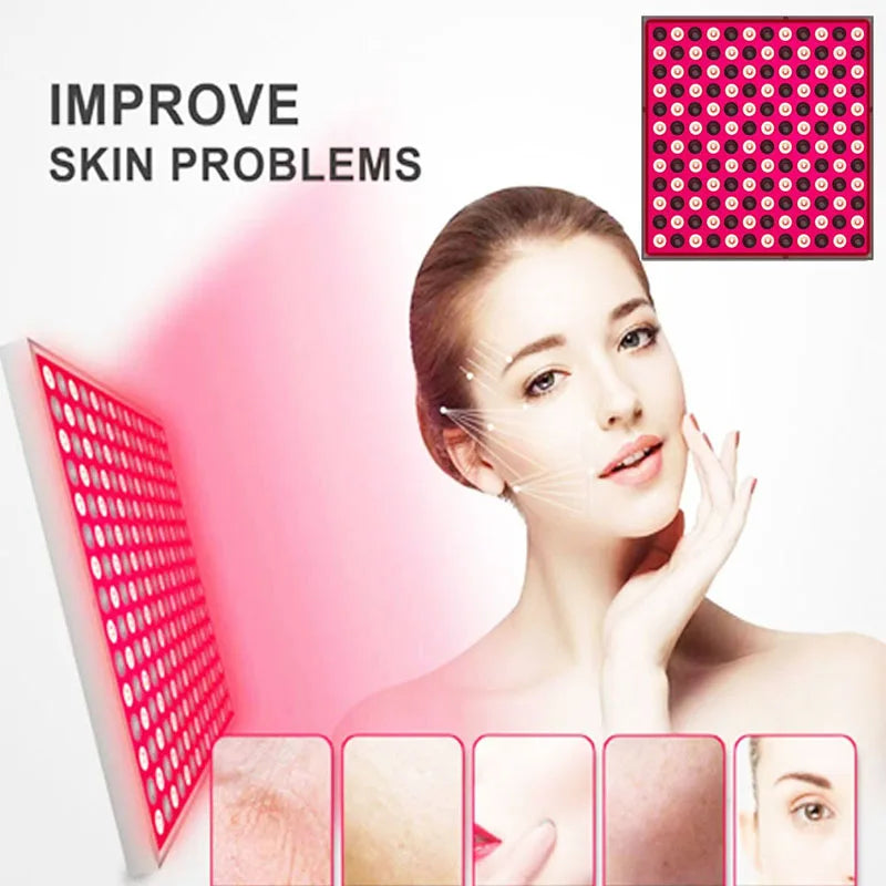 Premium 144 LED Red Light Therapy Panel – Facial and Body Beauty Lamp for Skin Care and Relaxation