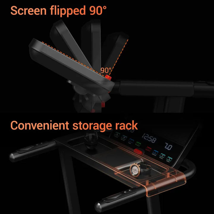 Premium 15% Incline Folding Treadmill – 3.0HP Quiet Brushless Motor with Dual Cushion System and LED Display