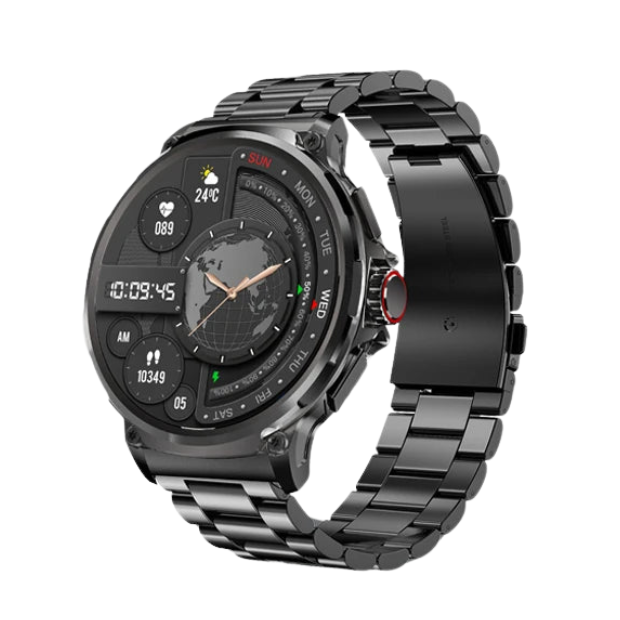 Premium 1.85-inch Ultra HD Smartwatch – GPS Tracking, Bluetooth Calls, 710mAh Battery, Fitness & Health Monitor, Activity Tracker, Compatible with iOS, Android