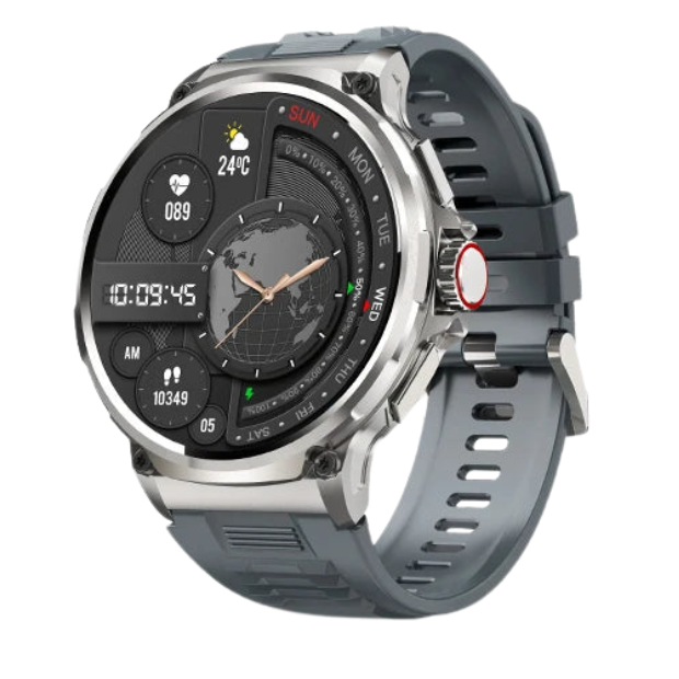 Premium 1.85-inch Ultra HD Smartwatch – GPS Tracking, Bluetooth Calls, 710mAh Battery, Fitness & Health Monitor, Activity Tracker, Compatible with iOS, Android