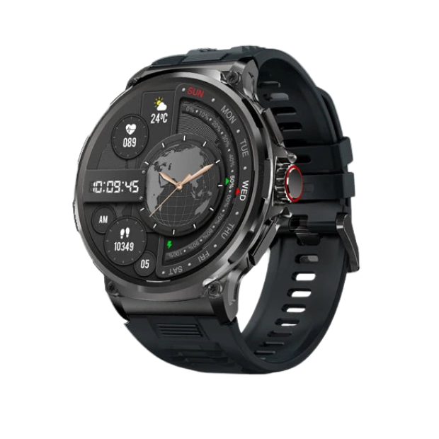 Premium 1.85-inch Ultra HD Smartwatch – GPS Tracking, Bluetooth Calls, 710mAh Battery, Fitness & Health Monitor, Activity Tracker, Compatible with iOS, Android