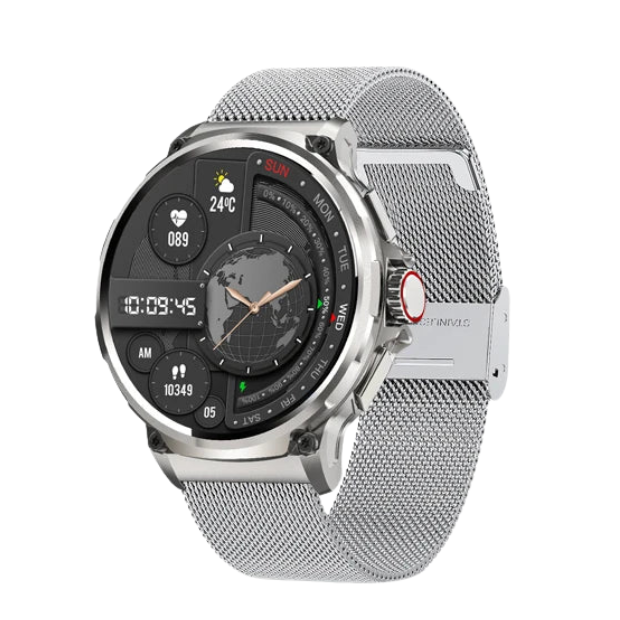 Premium 1.85-inch Ultra HD Smartwatch – GPS Tracking, Bluetooth Calls, 710mAh Battery, Fitness & Health Monitor, Activity Tracker, Compatible with iOS, Android