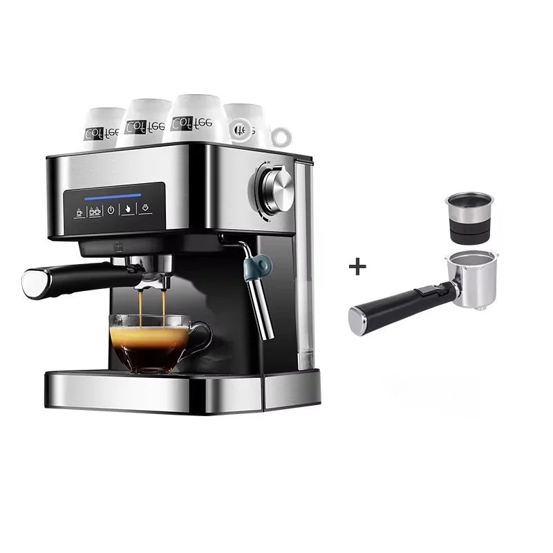 Premium 20 Bar Automatic Espresso Machine – Dual Heating Industrial Coffee Maker with Stainless Steel Boiler