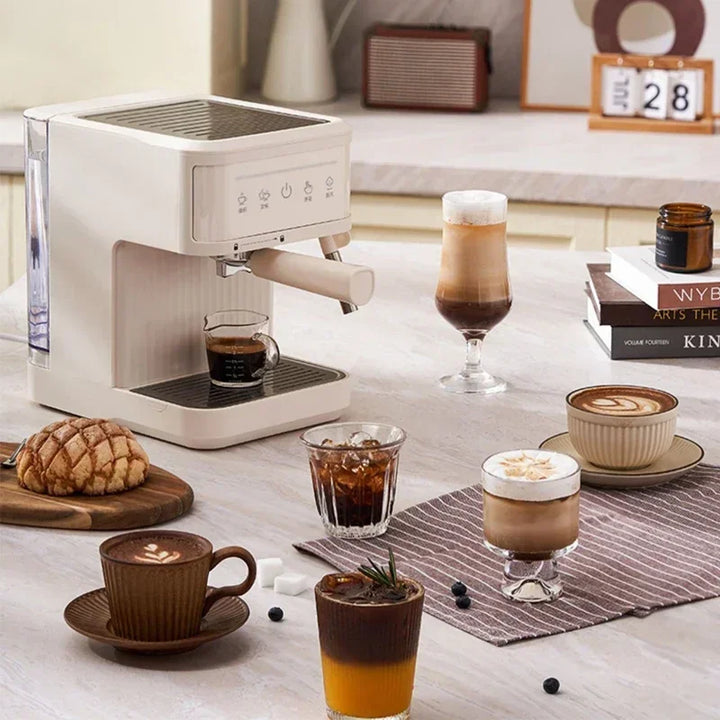 Premium 20 Bar Semi Automatic Espresso Machine – 800W Cappuccino Coffee Maker with Milk Frother