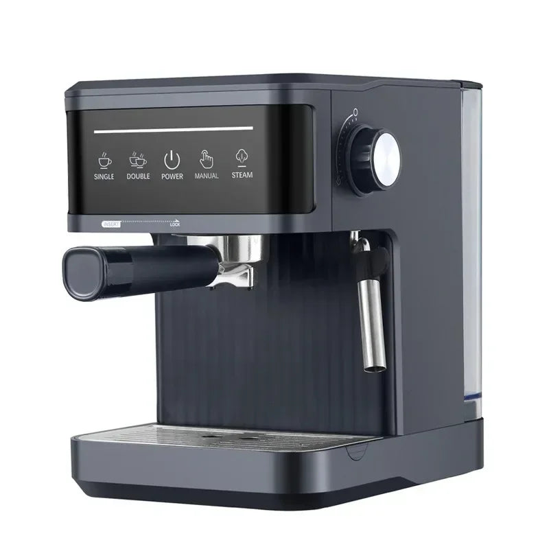 Premium 20 Bar Semi Automatic Espresso Machine – 800W Cappuccino Coffee Maker with Milk Frother