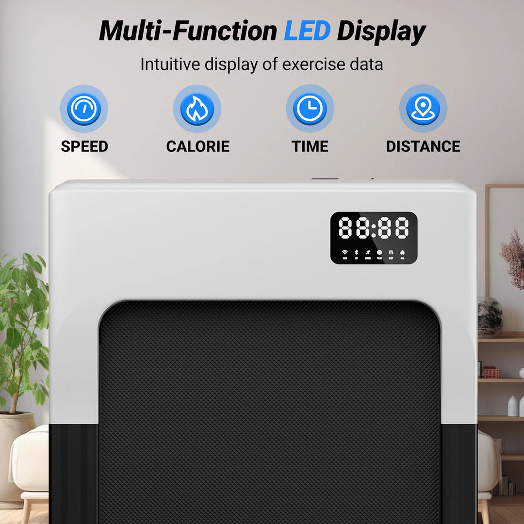 Premium 2.5HP Walking Pad Under Desk Treadmill – Portable 2 in 1 Compact Treadmill with LED Display and Remote Control