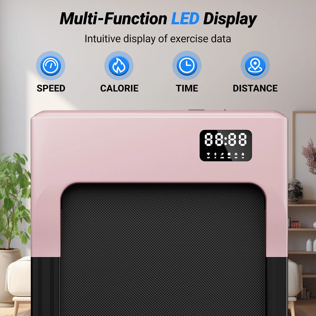 Premium 2.5HP Walking Pad Under Desk Treadmill – Portable 2 in 1 Compact Treadmill with LED Display and Remote Control