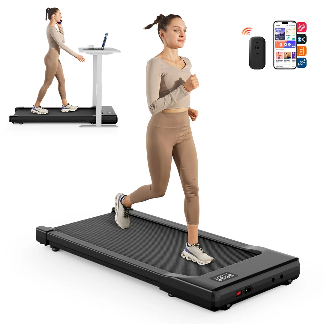 Premium 2.5HP Walking Pad Under Desk Treadmill – Portable 2 in 1 Compact Treadmill with LED Display and Remote Control